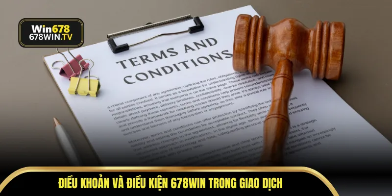 Điều khoản và điều kiện WIN678 trong giao dịch